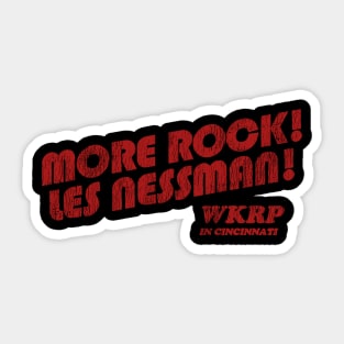 More Rock! Les Nessman! Sticker